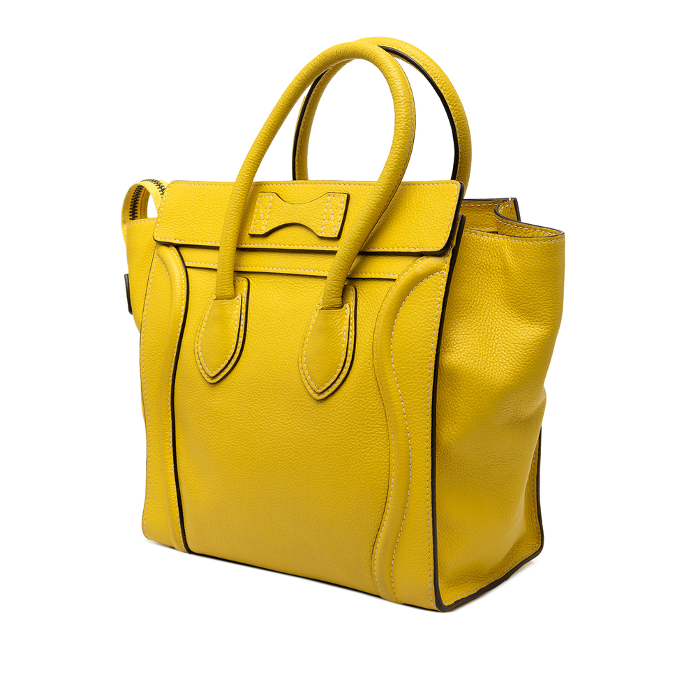 Pre-Loved Celine Micro Drummed Calfskin Luggage Tote - Picture 2 of 7